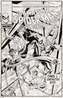 Alex Saviuk and Chris Ivy The Amazing Spider-Man: Managing Materials #1 Cover Original Art (Marvel/NACME, 1990). | Heritage