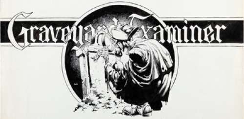 Bernie Wrightson Famous Monsters of Filmland Magazine "Graveyard Examiner" Column Heading Illustration Original Art (Warren, 1970s). | Heritage