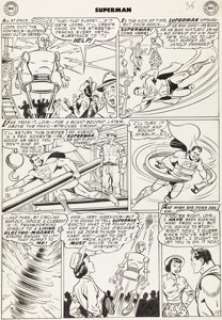 Al Plastino Superman #93 Story Page 7 Original Art (DC, 1954).