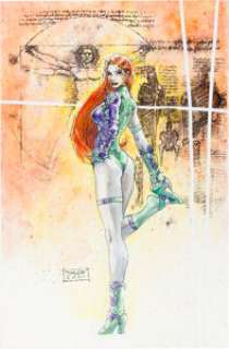 Jim Lee - Caitlin Fairchild of Gen 13 Illustration Original Art (2001).