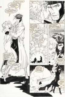 Jim Lee and Art Thibert X-Men #9 Story Page 7 Original Art (Marvel, 1992).