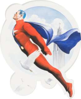 Alex Ross Kurt Busiek‘s Astro City: Life In The Big City Trade Paperback Cover Painting Original Art (DC, 1999).