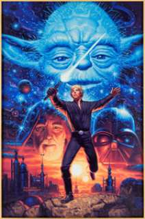 Greg and Tim Hildebrandt Star Wars Galaxy Magazine # 5 Cover Painting Original Art (Topps, 1995).