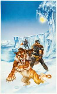 Luis Royo The Horseclans: Bili The Axe #10 Cover Original Art (Futura Publications, 1984). | Heritage