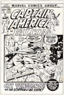 Sal Buscema and Vince Colletta Captain America #152 Cover Original Art (Marvel, 1972). | Heritage