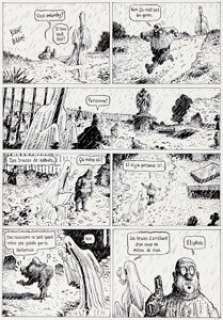 Hervé Tanquerelle Professeur Bell, Le Cargo du Roi Singe #3 Story Page 27 Original Art (Delcourt, 2002).
