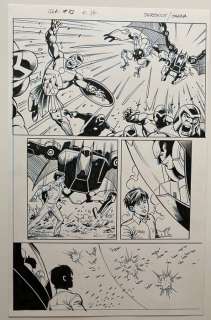 Tom Derenick/ Scott Hanna | Batman, Justice League of America, Justice League - Planche originale Batman - Cartonné - Exemplaire unique | Catawiki