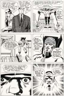 Jack Kirby and Vince Colletta The New Gods #3 Orion/Black Racer Story Pages 22-23 Original Art (DC, 1971). (Total: 2 Items)