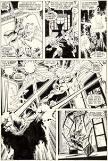 John Byrne and Terry Austin Marvel Team-Up #79 Spider-Man and Red Sonja Story Page 14 Original Art (Marvel, 1979).