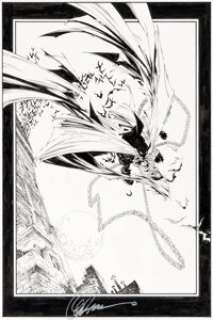 Greg Capullo and Danny Miki Spawn #93 Splash Page 3 Original Art (Image, 2000).