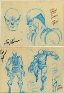 John Romita Sr. - Wolverine Character Concept Original Art (1974).