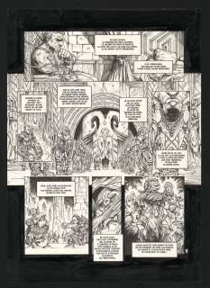 Denis Goux - Planche originale n°40 - Redwin de la Forge - Nains