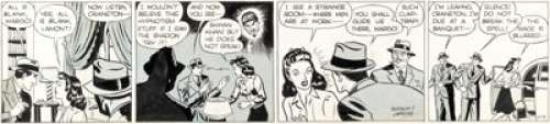 Vernon Greene The Shadow E-75 Daily Comic Strip Original Art (Ledger Syndicate, c. 1942).