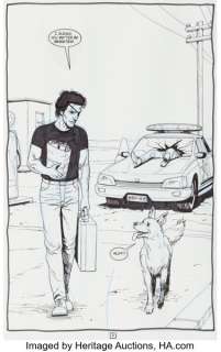 Steve Dillon Preacher #40 Splash Page 5 Original Art (DC/Vertigo, 1998).