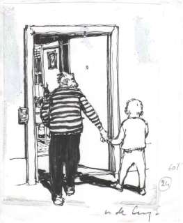 Nicolas de Crécy | Nicolas De Crécy - Dessin original - Gosse de riche ! - (2000) | Catawiki