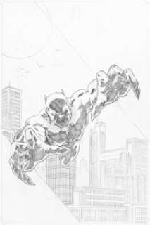 Andrea DiVito Black Panther: The Sound and the Fury #1 Cover Pencils Original Art (Marvel, 2018). | Heritage