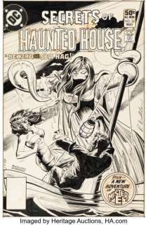 Rich Buckler and Dick Giordano Secrets of Haunted House #36 Cover Original Art (DC, 1981).