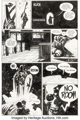 Mike Mignola Advance Comics #78 "The Corpse: Part 4" Hellboy Story Page 8 Original Art (Capital City Distribution, 1995).