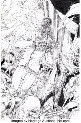 Brett Booth and Adelso Corona Bloodshot Story Pages Original Art Group of 3 (Valiant, 2019-20). (Total: 3 Original Art)