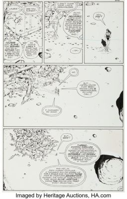 Dave Gibbons and John Higgins Watchmen #9 Story Page 26 Original Art with Matching Production Color Guide (DC, 1987). (Total: 2 Items)