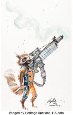 Rafael Albuquerque Rocket Raccoon #1 Variant Cover Original Art (Marvel, 2017).