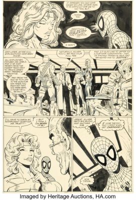 Todd McFarlane The Amazing Spider-Man #301 Silver Sable Story Page 21 Original Art (Marvel, 1988). | Heritage