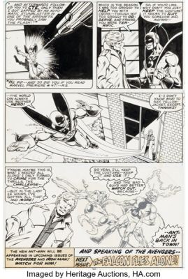 John Byrne and Bob Layton Marvel Premiere #48 First Meeting of Scott Lang and Hank Pym Story Page 17 Original Art (Marvel, 1979). | Heritage