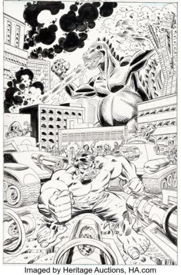 Scott Koblish Godzilla vs. Hulk #1 Variant Cover Original Art (Marvel, 2025).