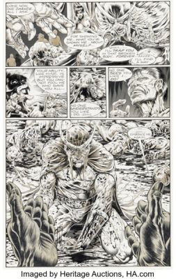 Tim Vigil and Jeff Austin Faust #9 Story Page 32 Original Art (Rebel Studios, 1992).