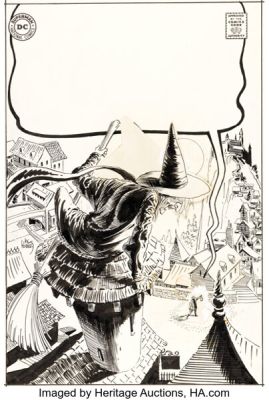 Joe Kubert The Witching Hour #1 Unused Cover Original Art (DC, 1969).