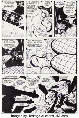 Alex Toth Adventure Comics #419 Black Canary and Green Arrow Story Page 4 Original Art (DC, 1972). | Heritage
