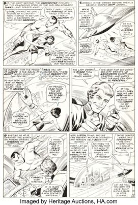 Bill Everett and Vince Colletta Tales to Astonish #95 First Appearance of Stingray Story Page 3 Original Art (Marvel, 1967). | Heritage