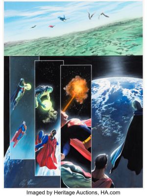 Alex Ross JLA: Liberty and Justice Story Page 90 Original Art (DC, 2003). | Heritage