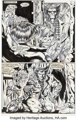 John Hebert and Greg Adams X-Men Adventures #12 Story Page 7 Original Art (Marvel, 1995).