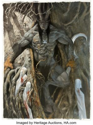 Adrian Smith Hate: Les Chroniques De La Haine Illustration Original Art (Glénat, 2017).