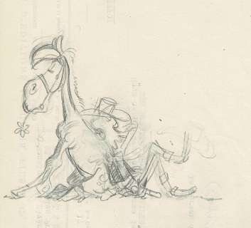 Morris | Lucky Luke, projet de couverture à la mine de plomb réalisé pour l’album « Aventures dans l’ouest » paru en 1989 chez Pocket BD. Dessin dans son coffret de luxe (Lucky Luke, Croquis inédits), limité à 20 exemplaires (édité… | Septimus