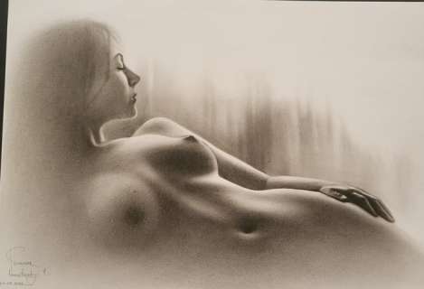 Yaroslav Novostavskiy - original artwork "Lascive" - Exemplaire unique - (2022) | Catawiki