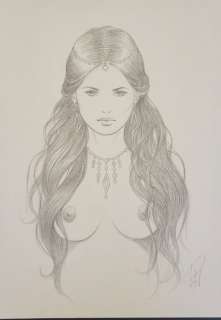 Mata Hari - Laurent Paturaud - Illustration originale | Catawiki