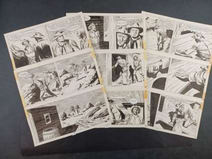 Nizzi, Letteri - 3 Original page - Tex, Gigante n. 337 - L’Uomo Serpente - 1988 | Catawiki