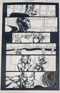 Fernando Dagnino (Blue Lines) & Raül Fernández (Inker) - 1 Original page - Justice League of America - Justice League: Generation Lost #21 Page 06