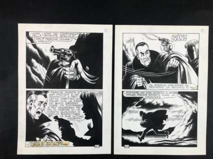 Magnus - 2 Original page - Satanik - n. 150 "L’inviato di Myorek" - 1970 | Catawiki