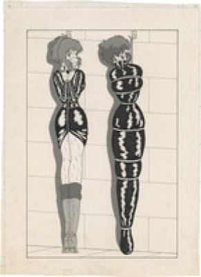 El Bondage ’Hand-Drawn Illustration of"Dirty Pair" | Mandarake (Big Web)