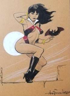 Mike Hoffman - 1 Original colour drawing - Vampirella | Catawiki
