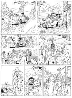 CHAPELLE Philippe - Planche originale 45 de Harry Dickson tome 10 les gardiens du diable par Philippe Chapelle