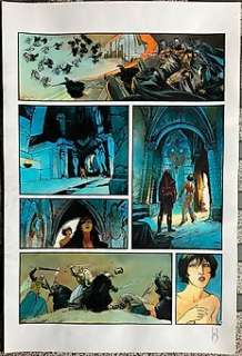 Reculé, Henri - 1 Original colour page - Les Immortels T4 - Le Second Cavalier - 2004