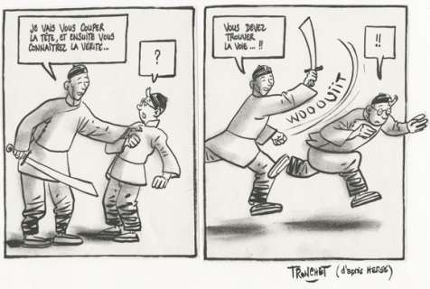 Tronchet | Le fils du Yeti - Planche inédit (Moulinsart) | De l’art sur la planche