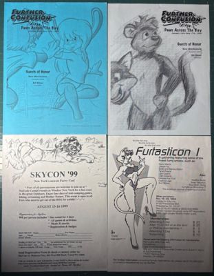 FURRY CONVENTION FLIERS 1990’s - SET OF 4 FLIERS PROMOTING VARIOUS FURRY CONS | eBay US (Buy It Now)