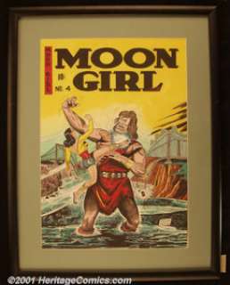 Sheldon "Shelly" Moldoff - Original Cover Art Recreation of Moon Girl #4. Best known as the creator - | Heritage
