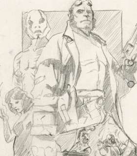 Daniel Azconegui - 1 Dessin original - Daniel Azconegui - Hellboy - Original Drawing - Hand Signed | Catawiki