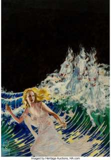 Virgil Finlay (American, 1914-1971) Claimed, Famous Fantastic Mysteries cover, April 1941 Oil on board 20 x 14 - | Heritage